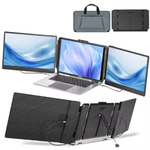 Gadget électronique à la mode 2025 OEM S2 Triple extension d'écran d'ordinateur portable double 14 ''1080P HD pour les écrans portables de codage de jeu Finance