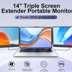 Gadget électronique à la mode 2025 OEM S2 Triple extension d'écran d'ordinateur portable double 14 ''1080P HD pour les écrans portables de codage de jeu Finance