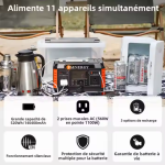 Centrale électrique Portable onde sinusoïdale Pure 600W