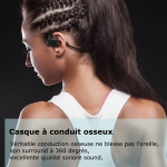 AIFMY Casque sans fil étanche adapter pour la natation